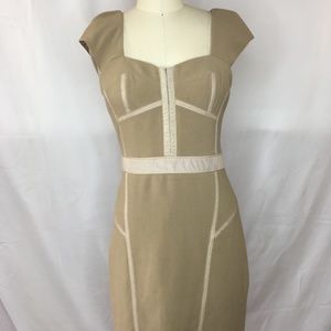 Rebecca Taylor Tan NWOT detailed Dress